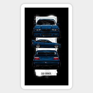 EDM - E36 M Full Black BG - CarCorner Magnet